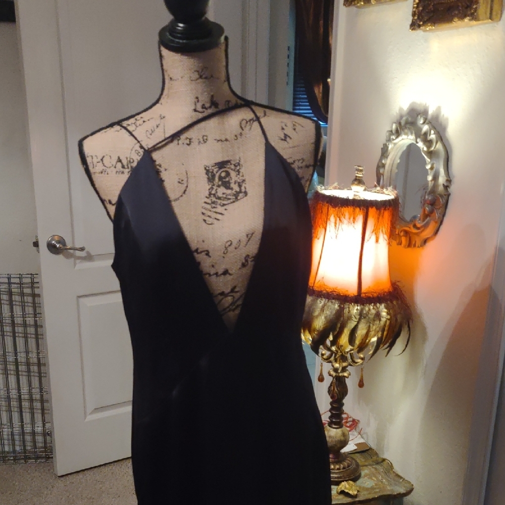 long sexy black dress